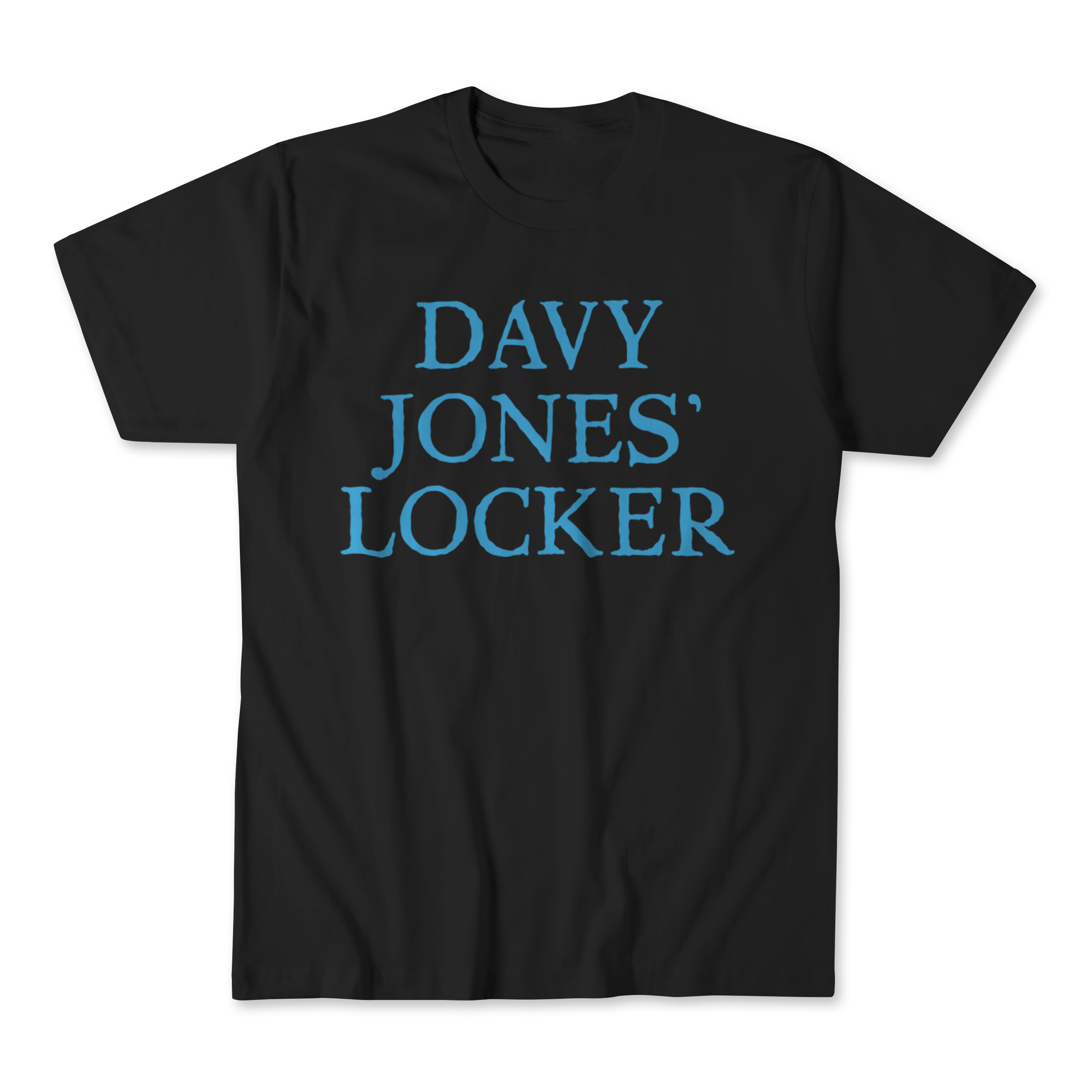 Davy Jones Locker T Shirt (Black or Lt Blue) — The Ocean Blue